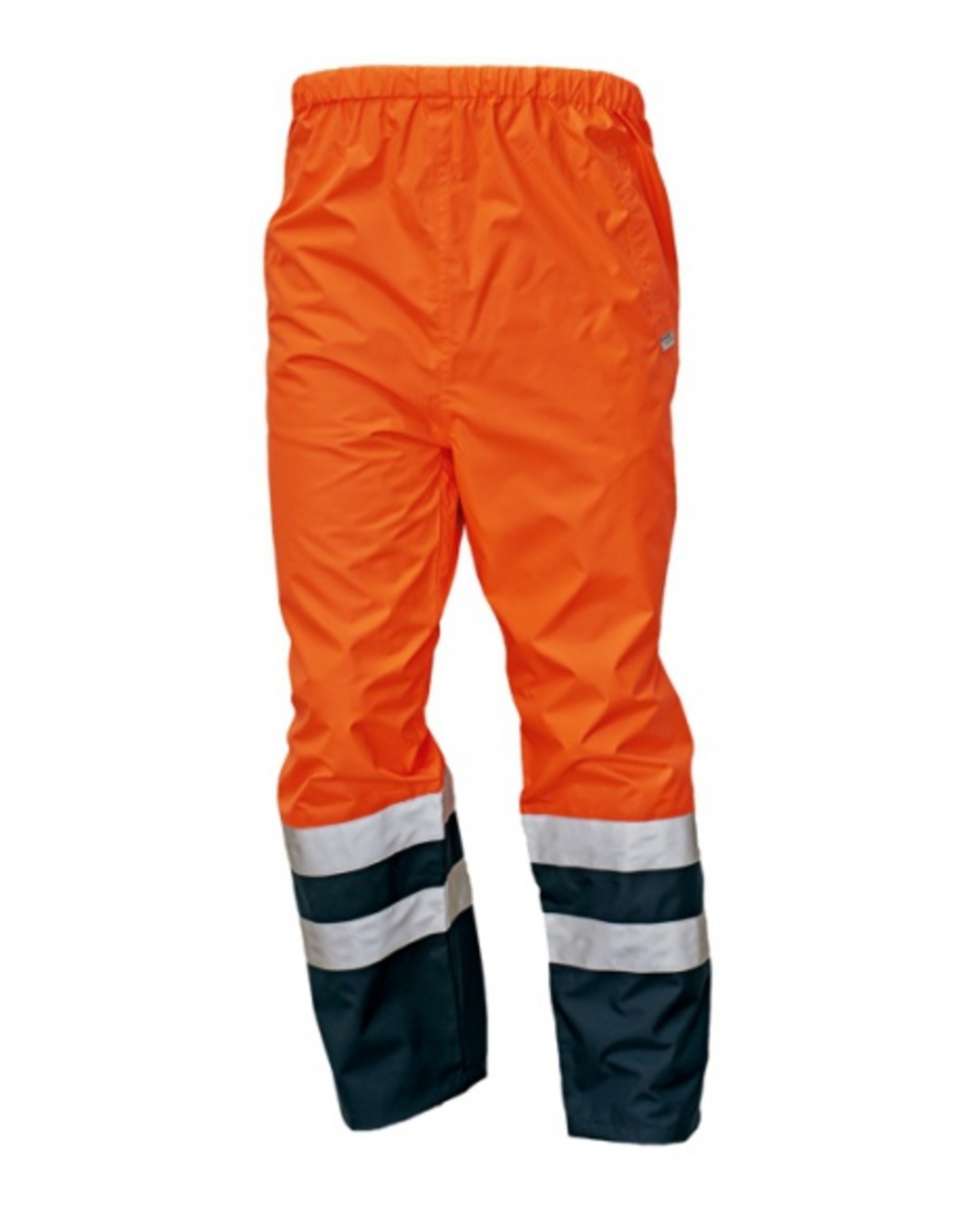 Cerva EPPING NEW Kalhoty pracovní do pasu reflexní nepromokavé oranžová/modrá  M