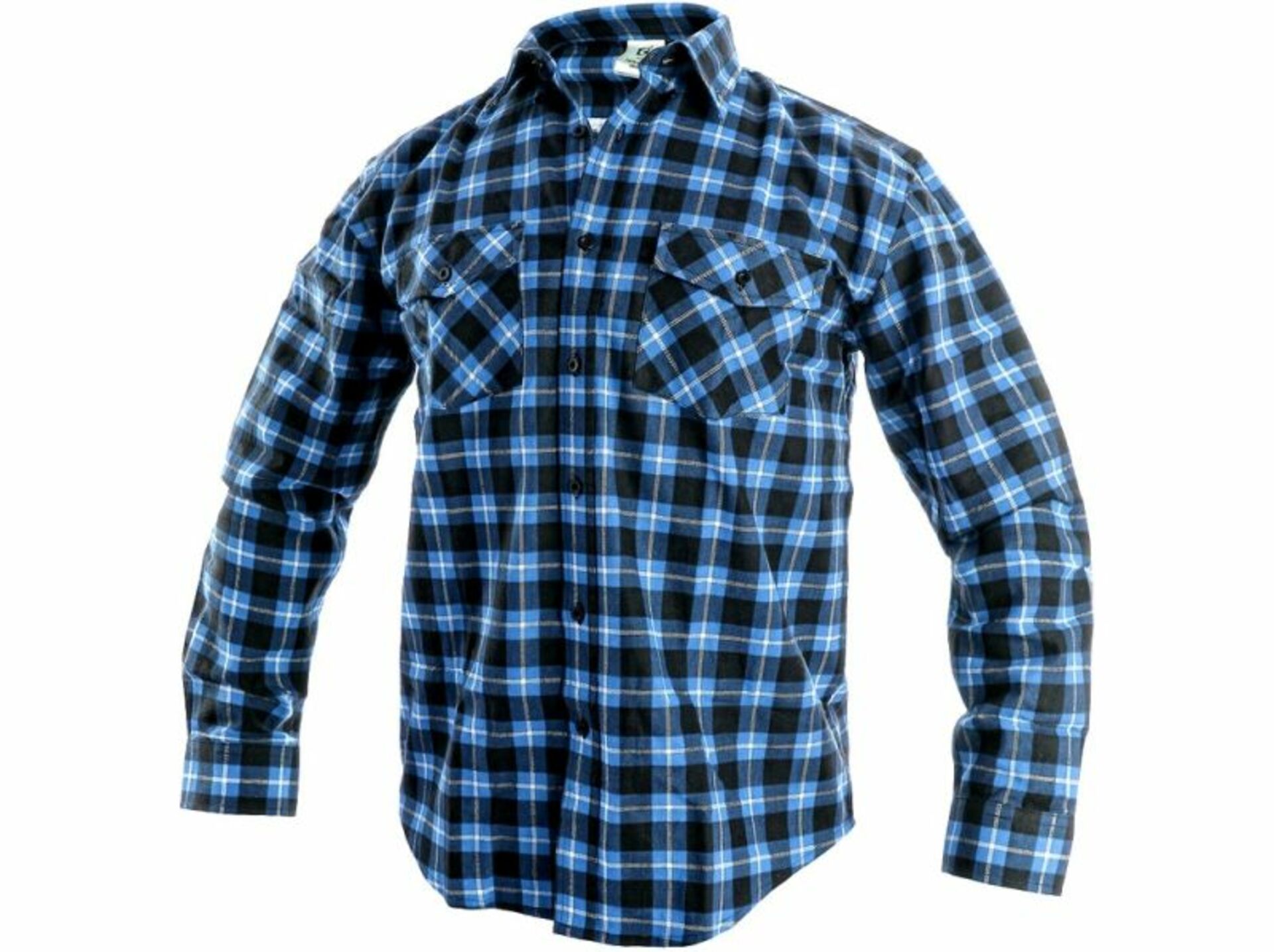 Canis CXS Pánská košile s dlouhým rukávem TOM modro-černá