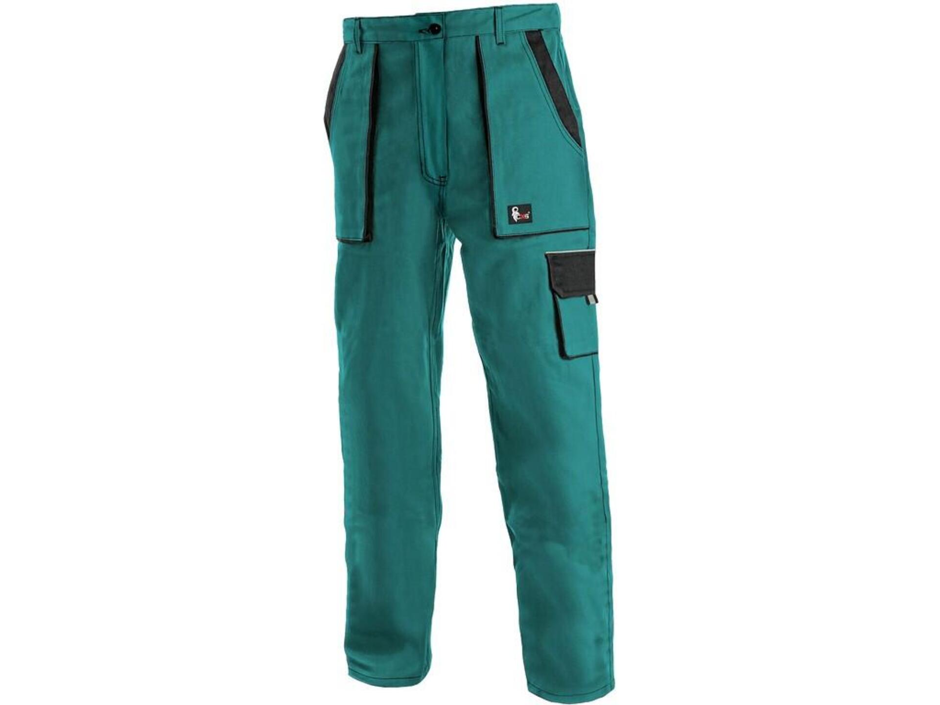 CXS LUX ELENA dámské Kalhoty pracovní do pasu zelená 52