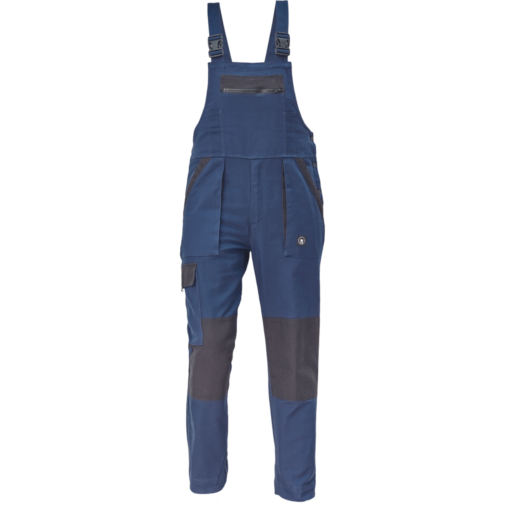 Cerva MAX NEO Kalhoty pracovní s laclem tmavě modrá/černá 44
