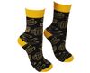 Ponožky BENNON BENNONKY Beer Socks black/yellow