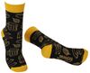 Ponožky BENNON BENNONKY Beer Socks black/yellow