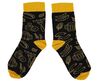 Ponožky BENNON BENNONKY Beer Socks black/yellow