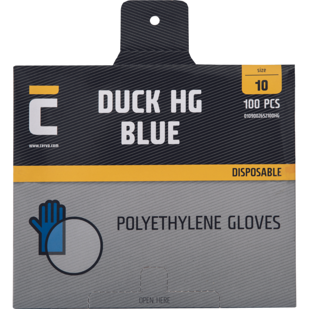 Rukavice jednorázové  DUCK BLUE HG polyetylen 100ks